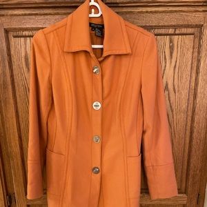 Etcetera orange wool jacket size 4